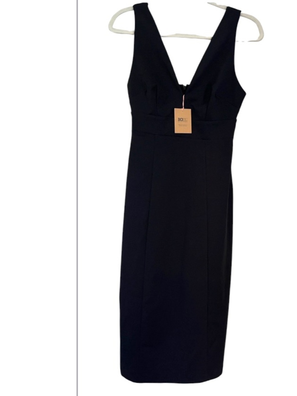 Boden NWT Midi Dress Sz 4 Stretch   Dress Black